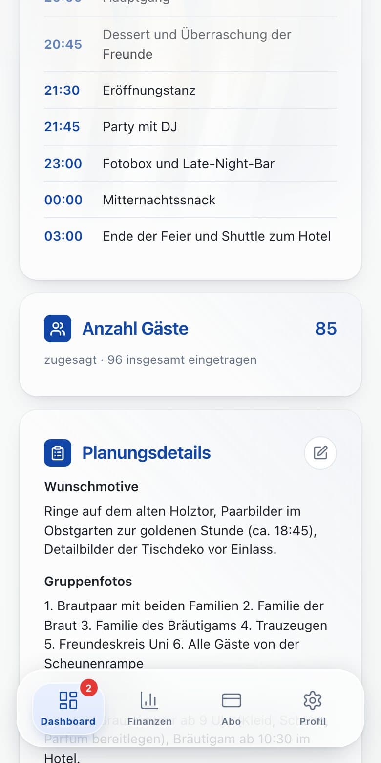 Hochzeitsakte „Marie & Felix“ aus Sicht des Fotografen: Tagesablauf, Anzahl Gäste und Planungsdetails